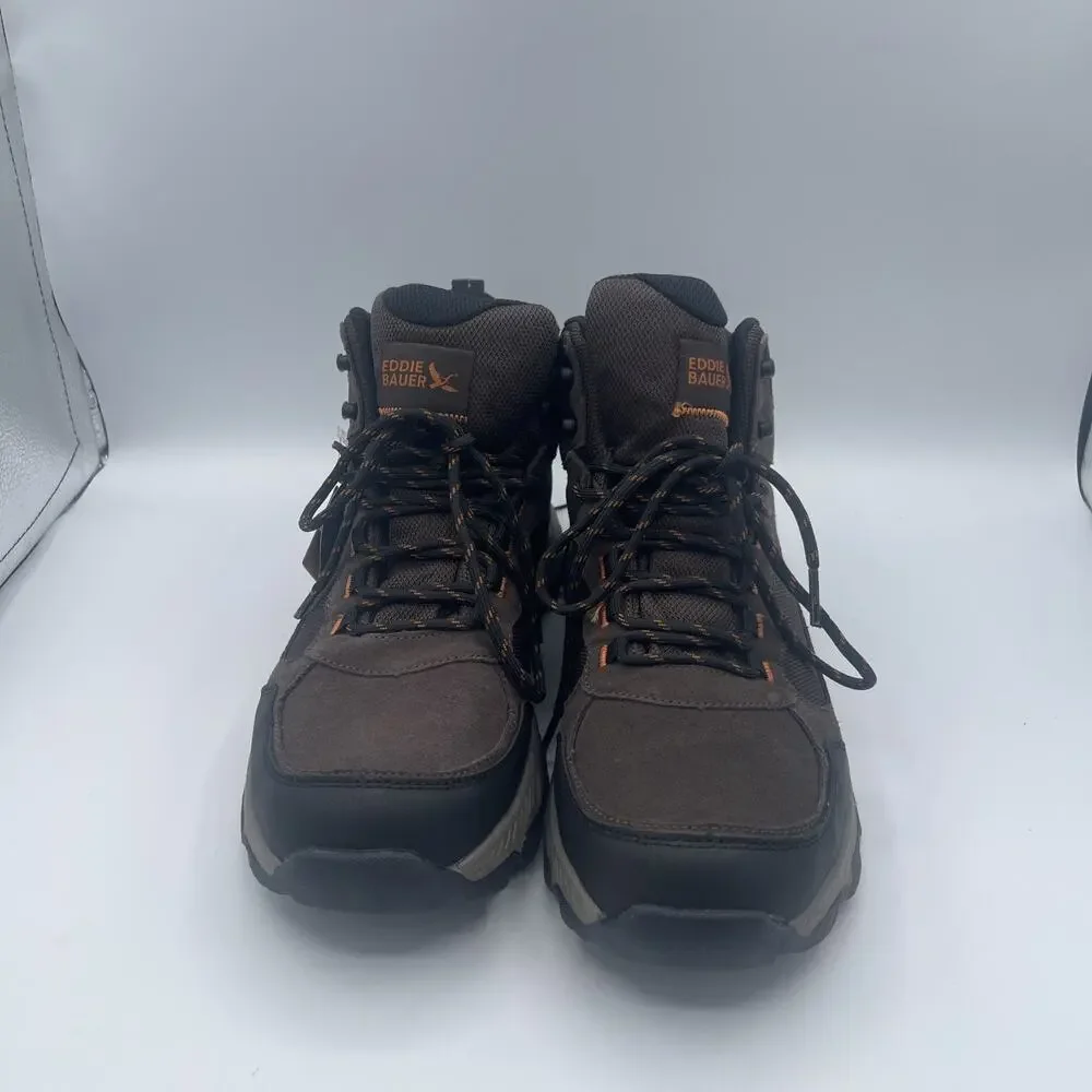 NEW Eddie Bauer Bonham Hiking Outdoor Boots MENS Brown Lace Up Leather SIZE 9.5‎